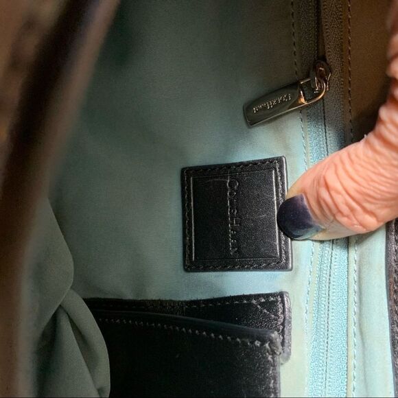 Cole Haan Black Leather Curved Shoulder Bag - Picture 8 of 15